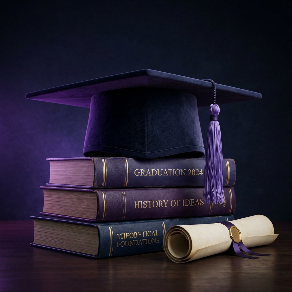 Graduation Cap and Books